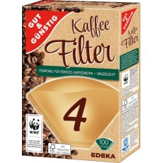 Gut & Günstig Kaffeefilter Größe 4                                            