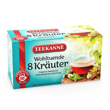 Teekanne Wohltuende 8 Kräuter